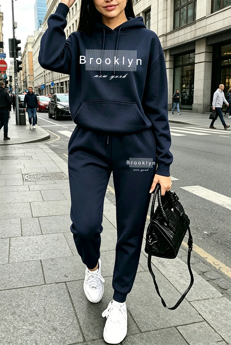 Outdoor Sportswear - Womens Tracksuit Printing Casual Hoodie Sweatshirts