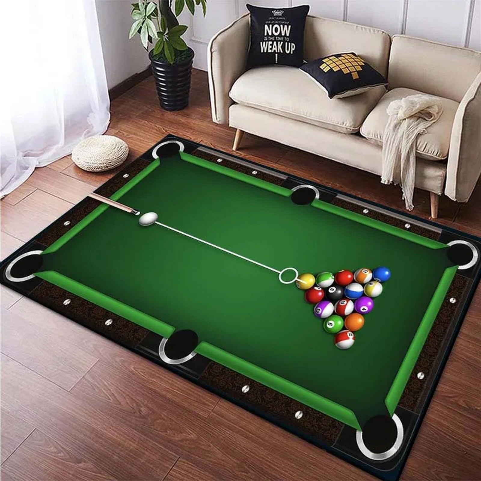 Billiards Area Rug, Ball Game  - Outdoor Sport Area recension och pris