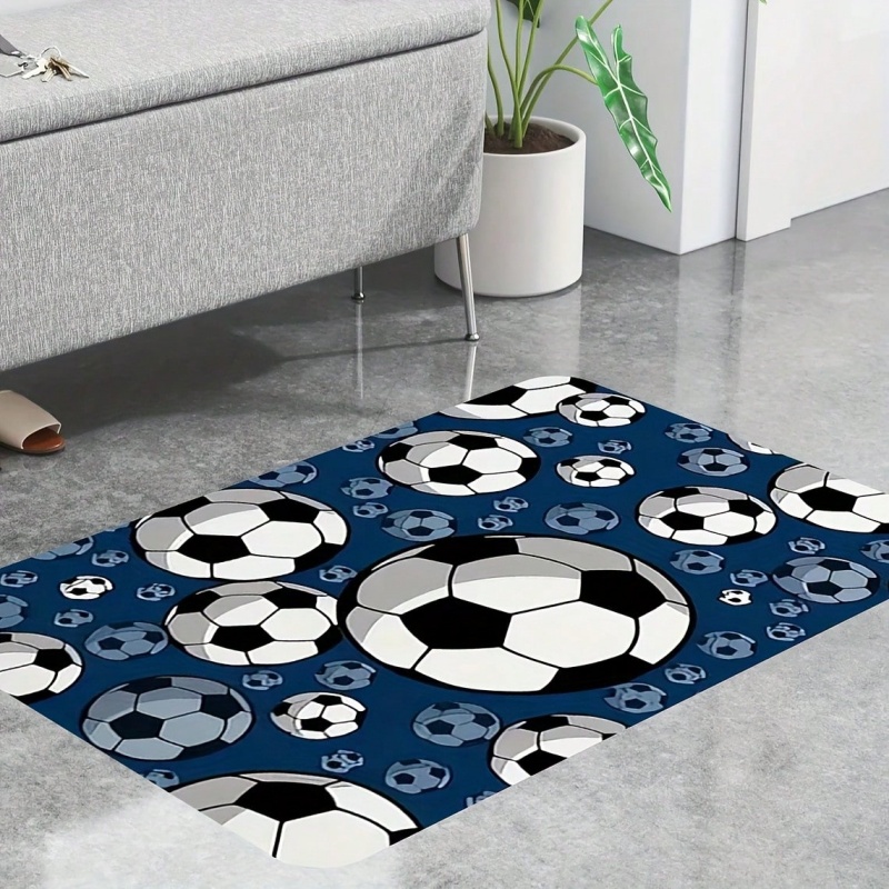 Black Gray Swirl Soccer Print  - Outdoor Sport Area recension och pris