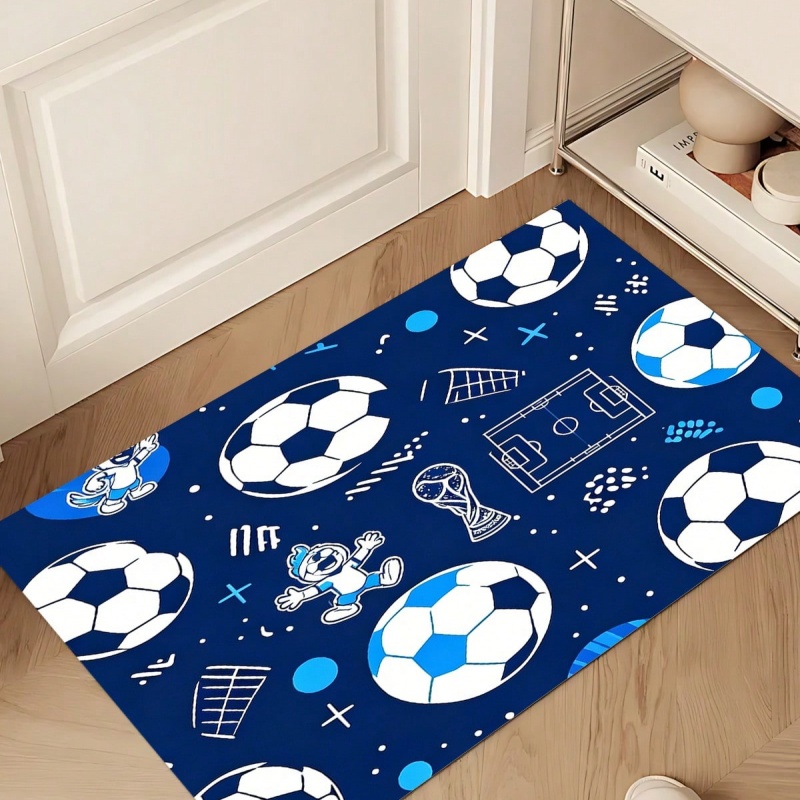 Black Gray Swirl Soccer Print  - Outdoor Sport Area recension och pris