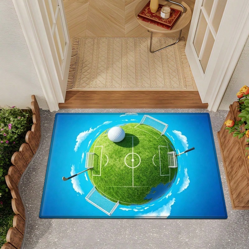 Black Gray Swirl Soccer Print  - Outdoor Sport Area recension och pris