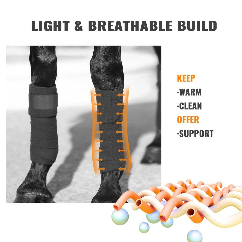 Horse Polo Leg Wraps Soft Flee - Polo Wraps Fleece recension och pris