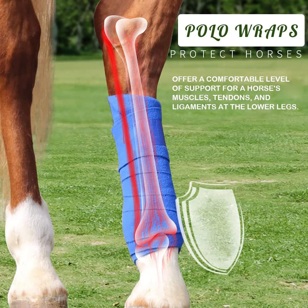4 Pack Horse Polo Wraps Upgrad - Polo Wraps Fleece recension och pris